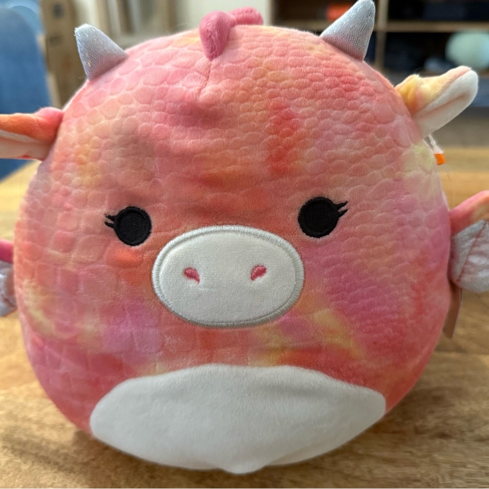 Squishmallows “Celestina” Pink and Orange Dragon Stuffed Animal